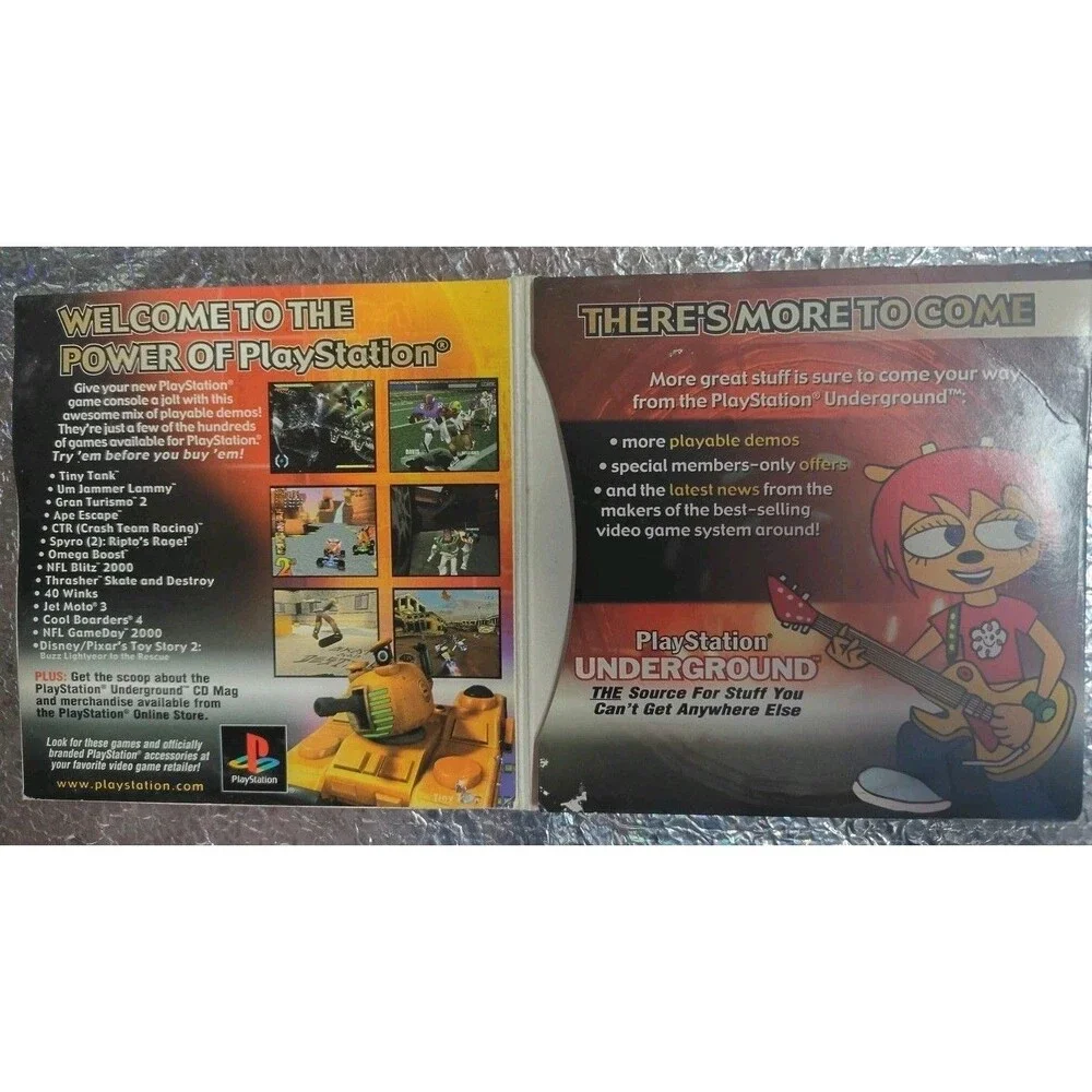 PlayStation Underground Demo Disc Shock Your System! With Original Sleeve